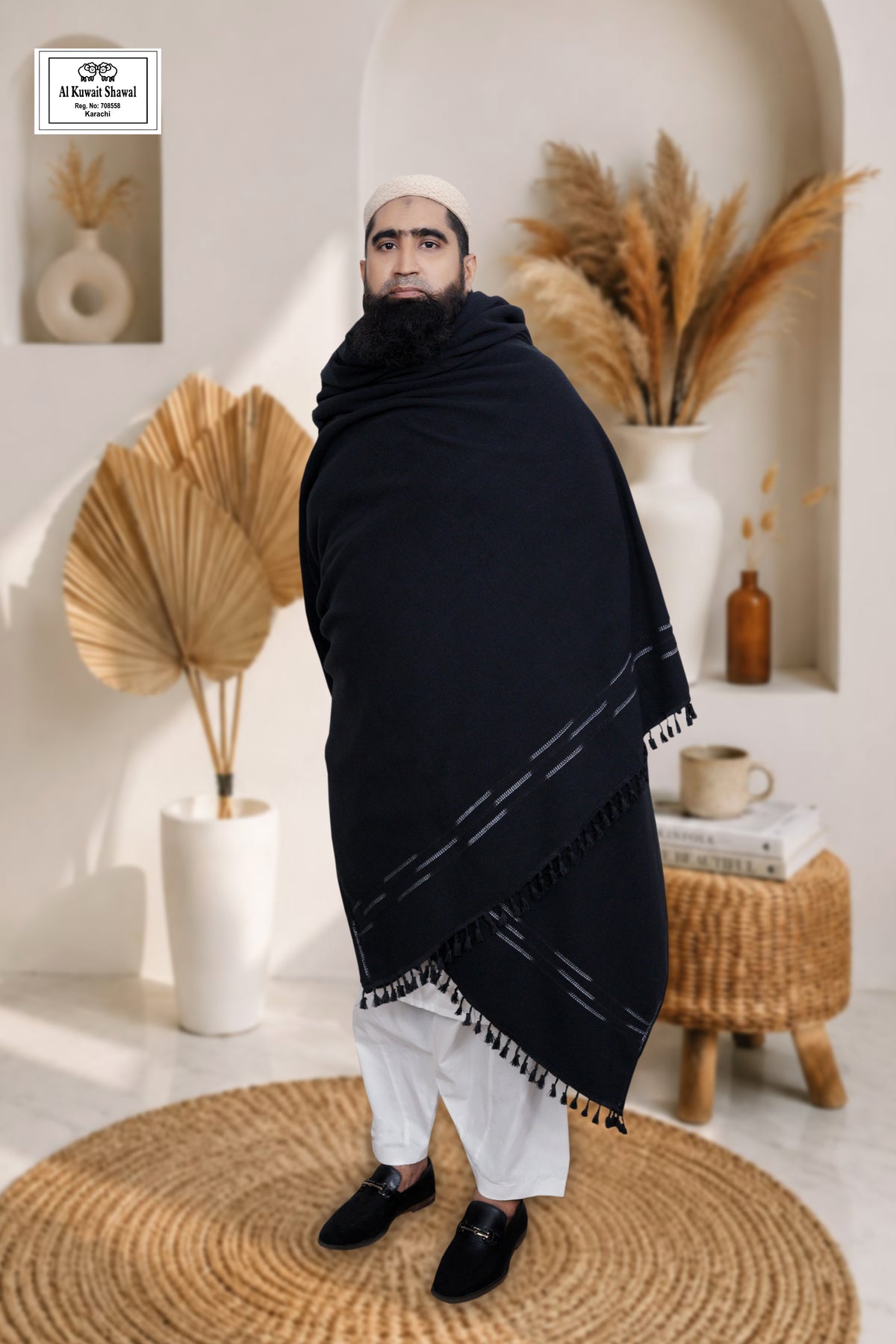 Premium Black Diamond Shawl